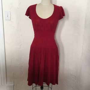 Anthropologie Sparrow red sweater dress Small